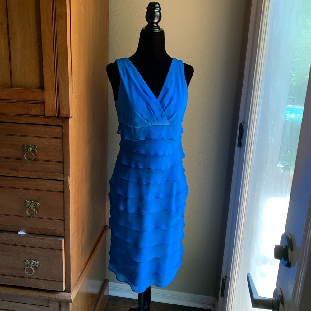 Comfortable Blue Classic Dress